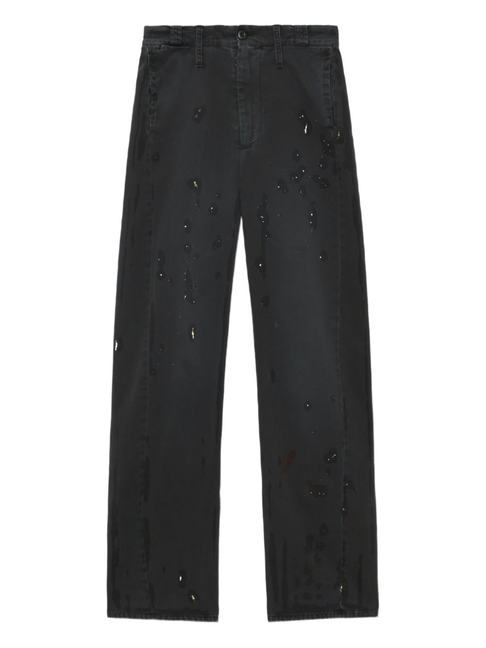 MM6 Maison Margiela paint-splattered jeans - Black