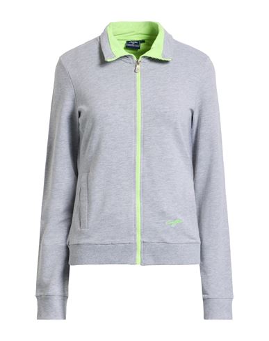 Woman Sweatshirt Light grey Size L Cotton, Elastane