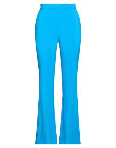 Woman Pants Azure Size 6 Polyester, Elastane