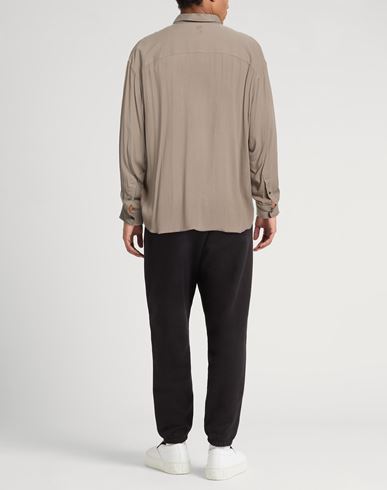 Man Shirt Taupe Size L Viscose