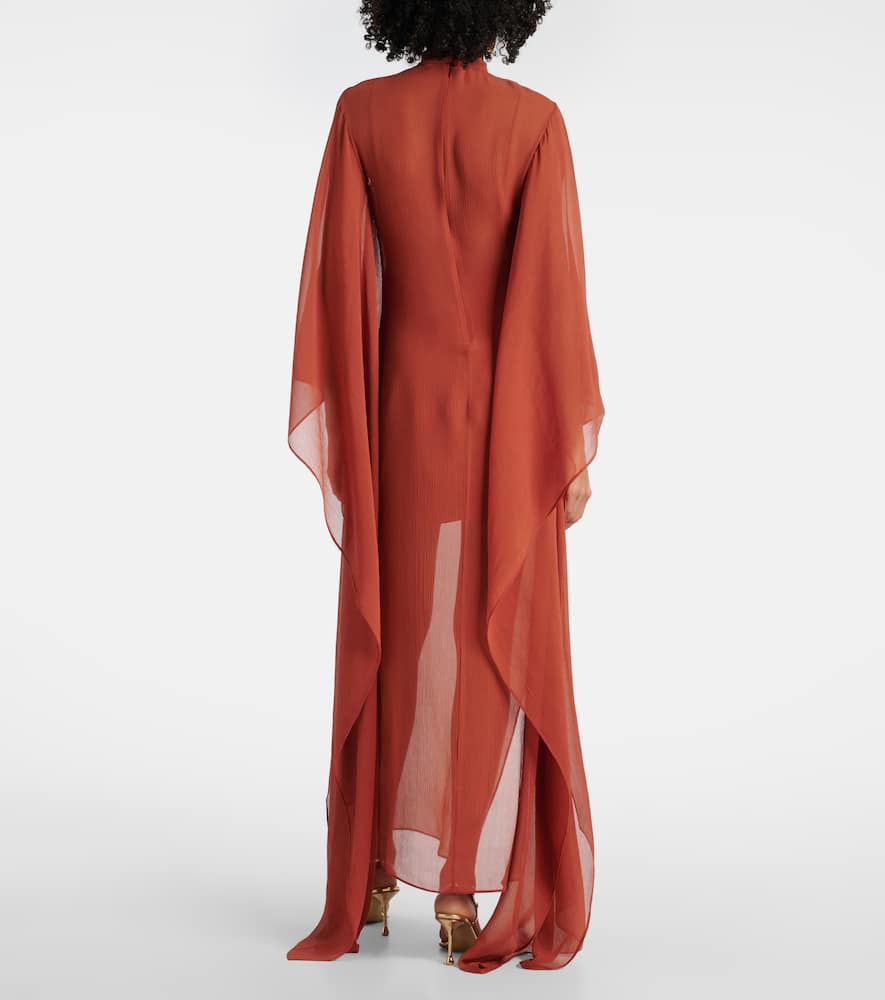 Lanzarote silk chiffon kaftan