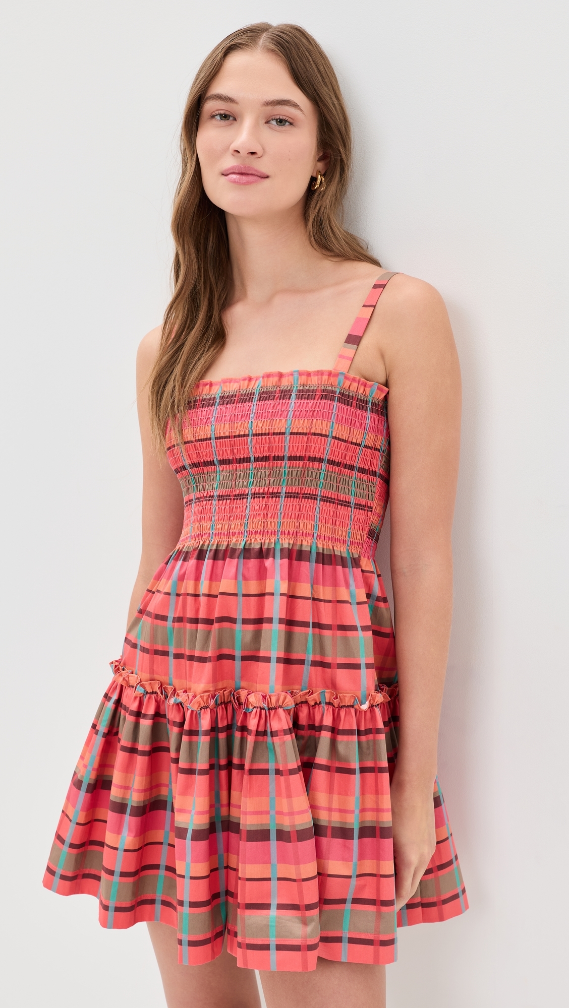 The Seraphina Mini Nap Dress Sunset Gingham