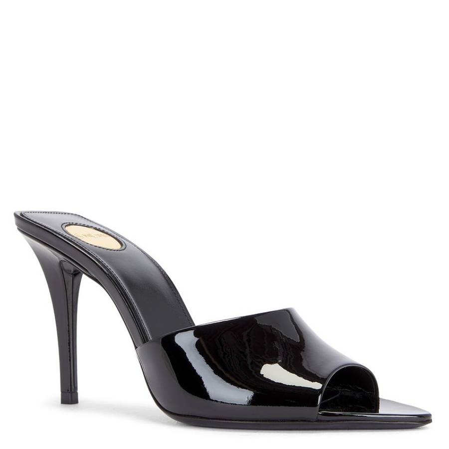 Patent Leather Romy Mule Sandals