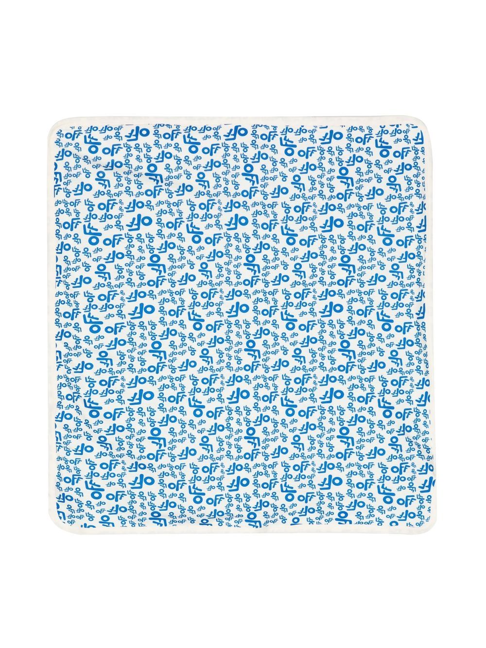 Logo-print cotton blanket