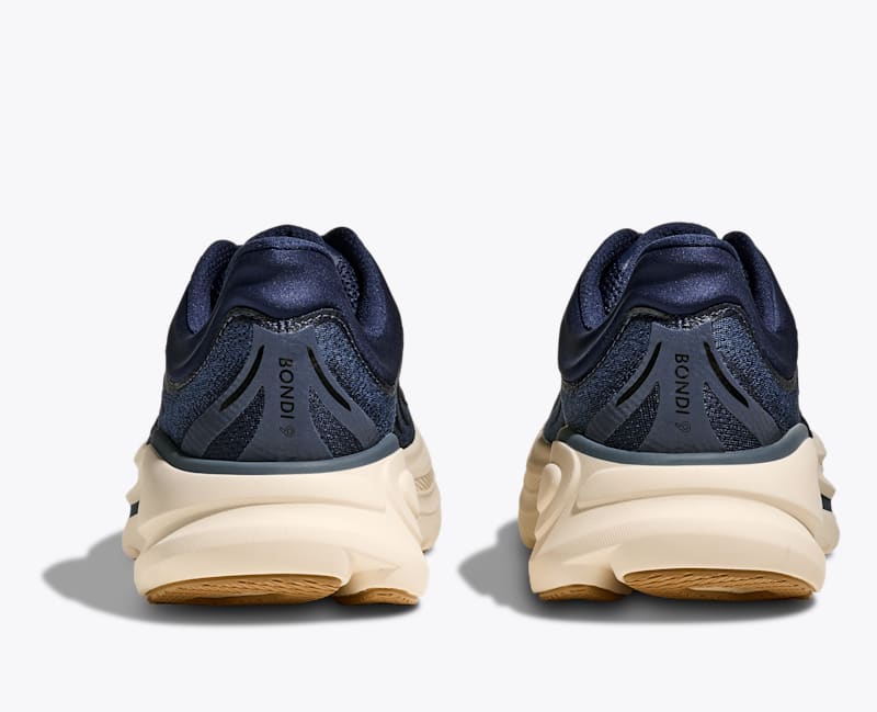 HOKA Men's Bondi 9 Shoes in Midnight Blue/Varsity Navy