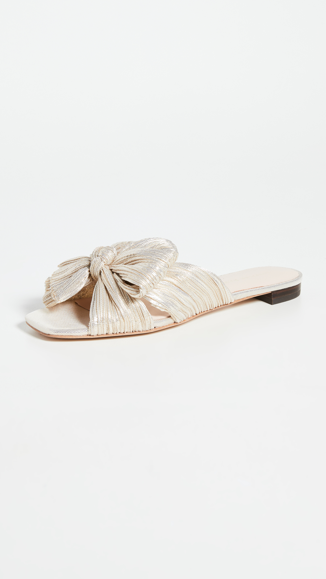 Daphne Pleated Bow Slides