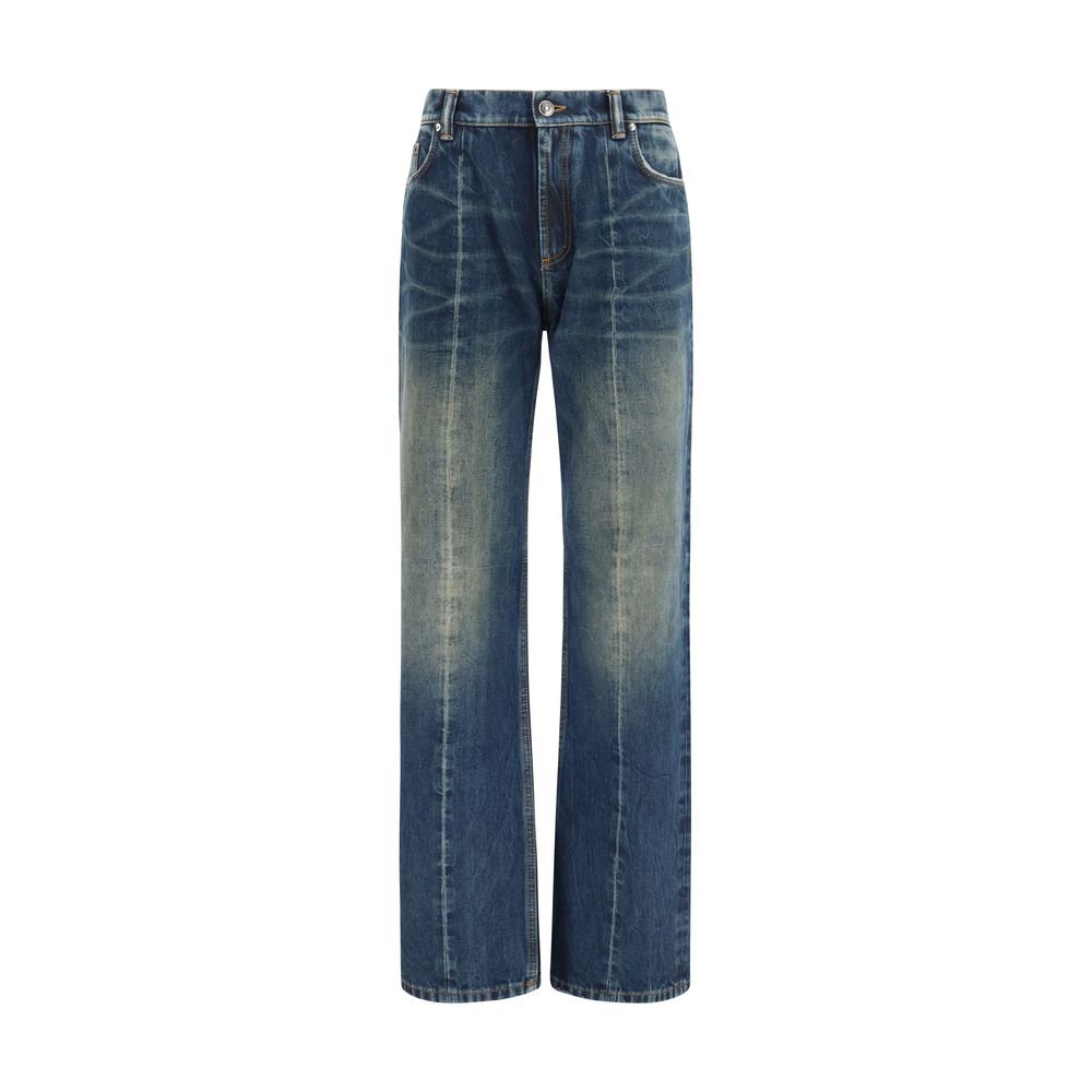 Distressed Stonewashed Jeans — Blue