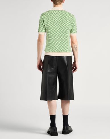 Man Sweater Green Size 38 Cotton, Linen