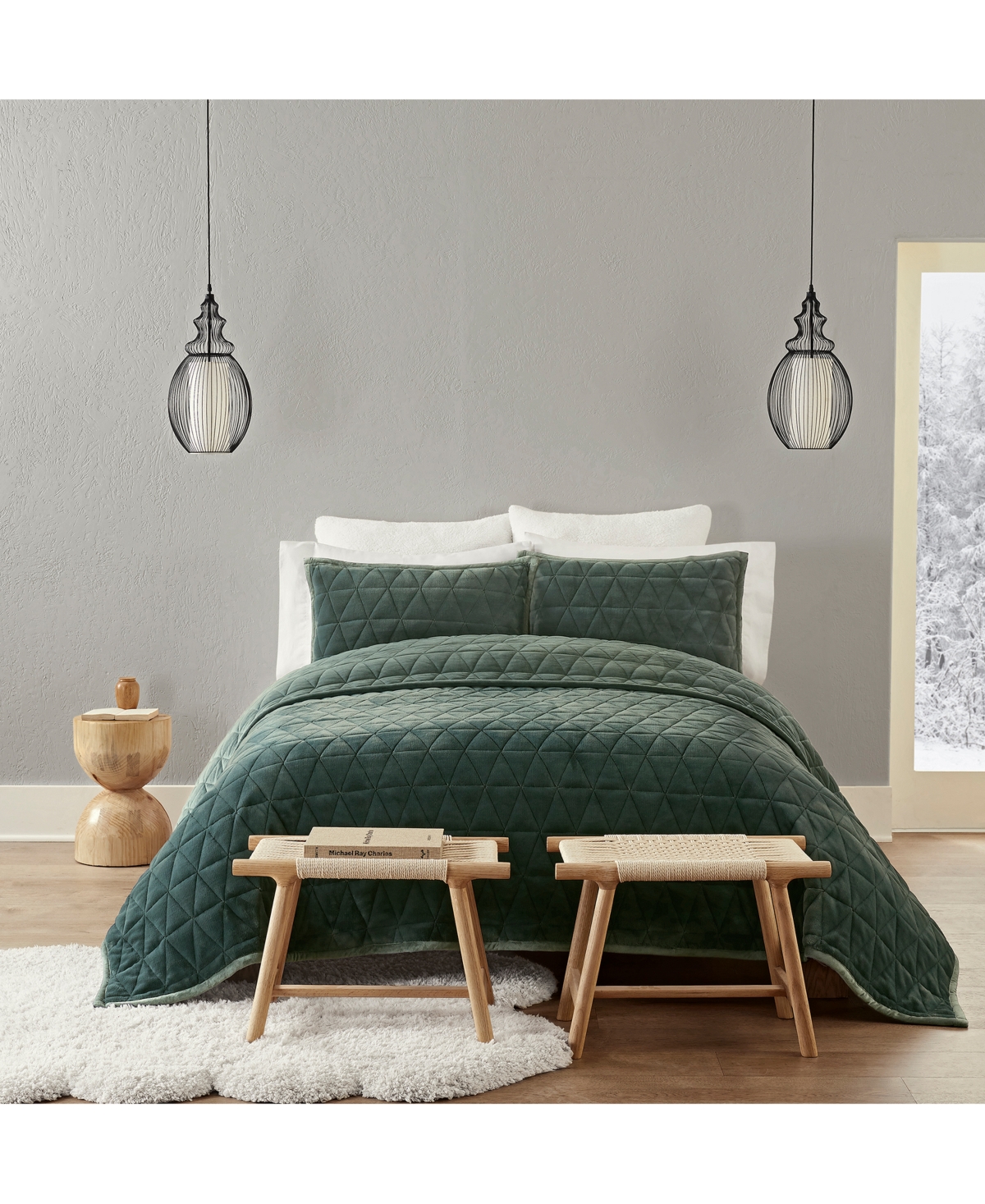 Coco 3-Pc. Quilt Set, King - Deep Night