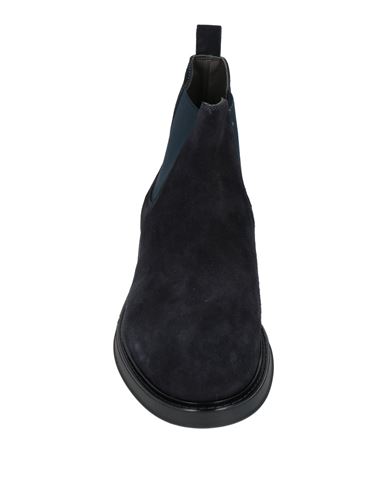 Man Ankle boots Midnight blue Size 12 Leather
