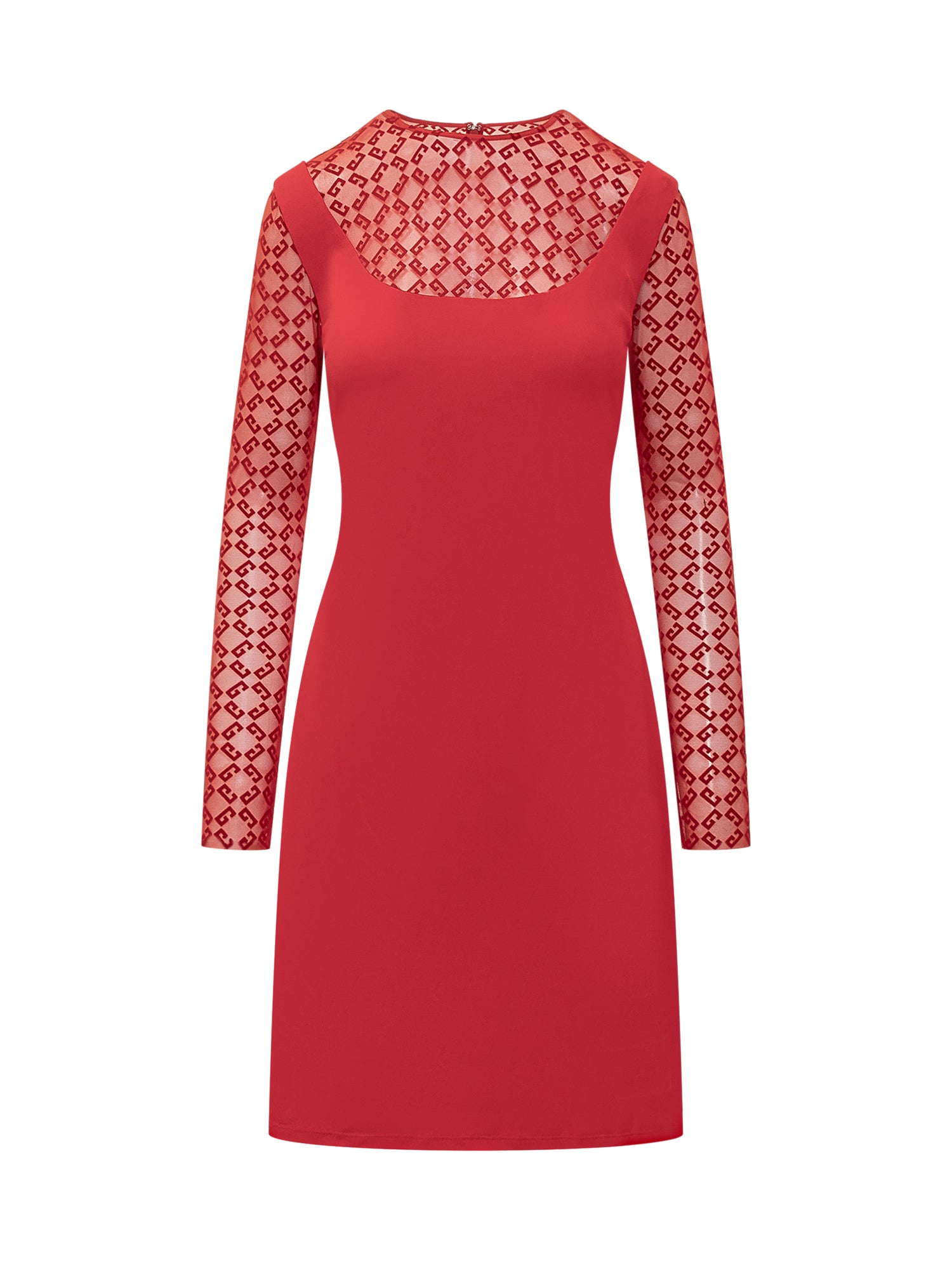 Chic Mini Dress with Monogram Motif