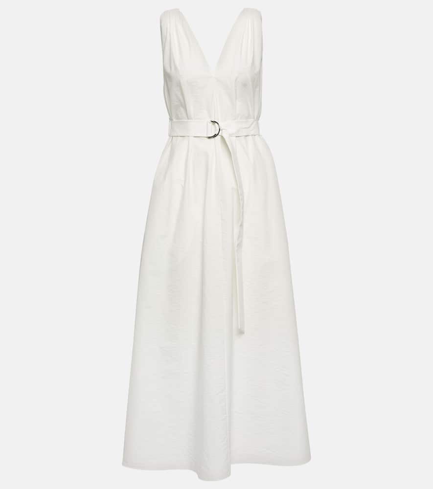Pleated midi dress