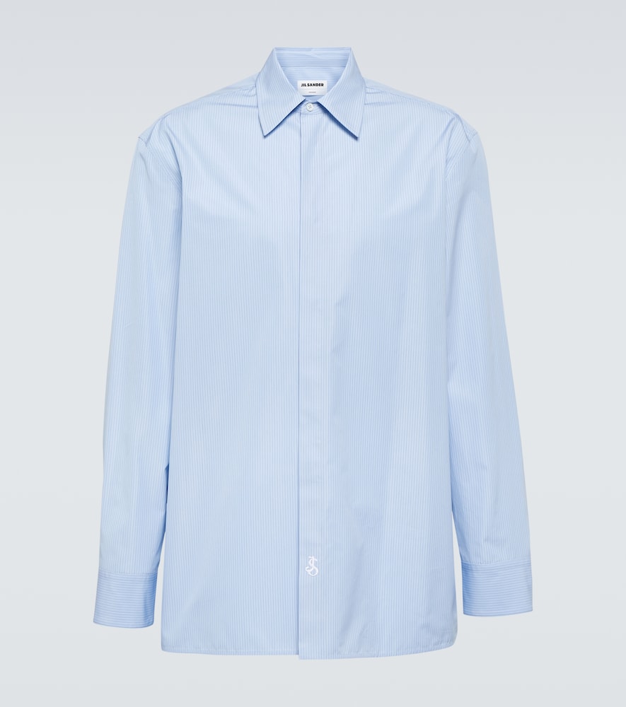 Pinstriped cotton shirt