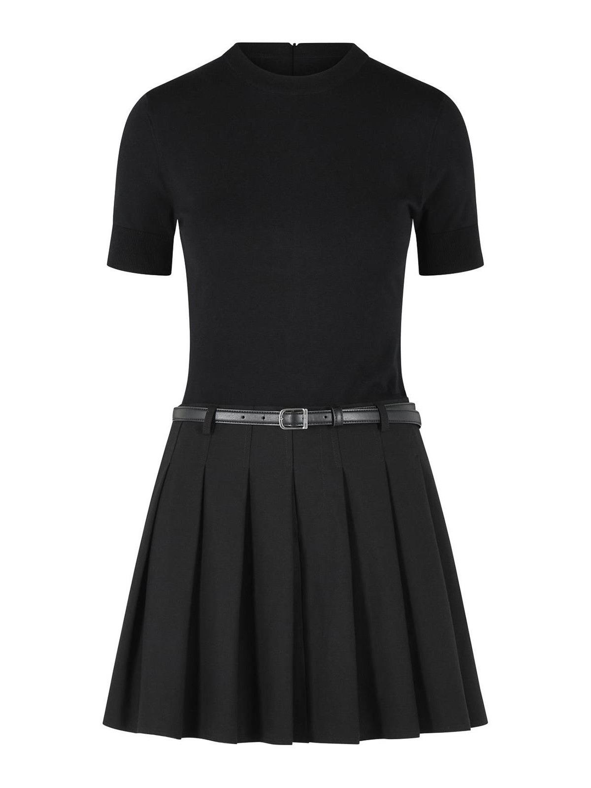 Abbie Black Polyester Blend Dress