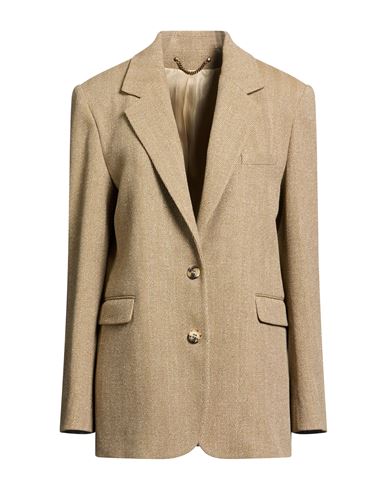 Woman Blazer Light brown Size 0 Linen, Cotton, Elastane