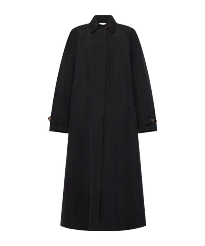 Ryo belted silk long coat