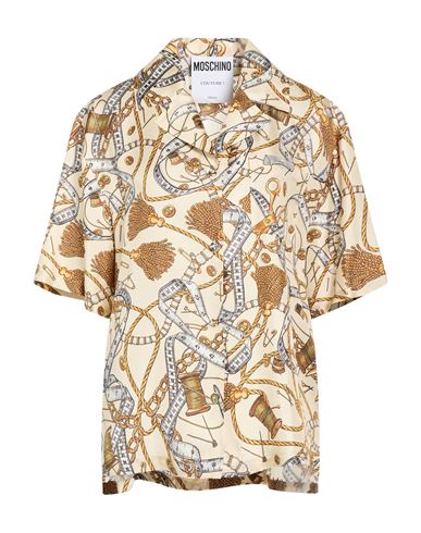 Woman Shirt Cream Size 2 Silk
