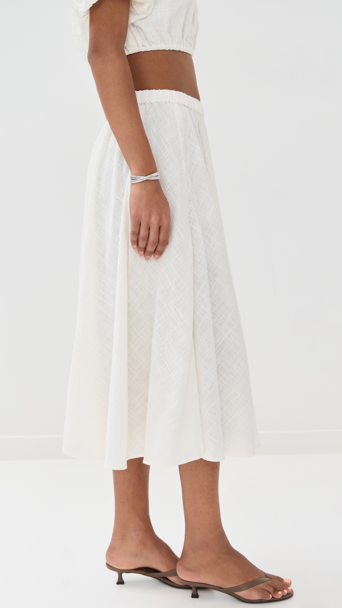 STAUD Carla Skirt Buttercream