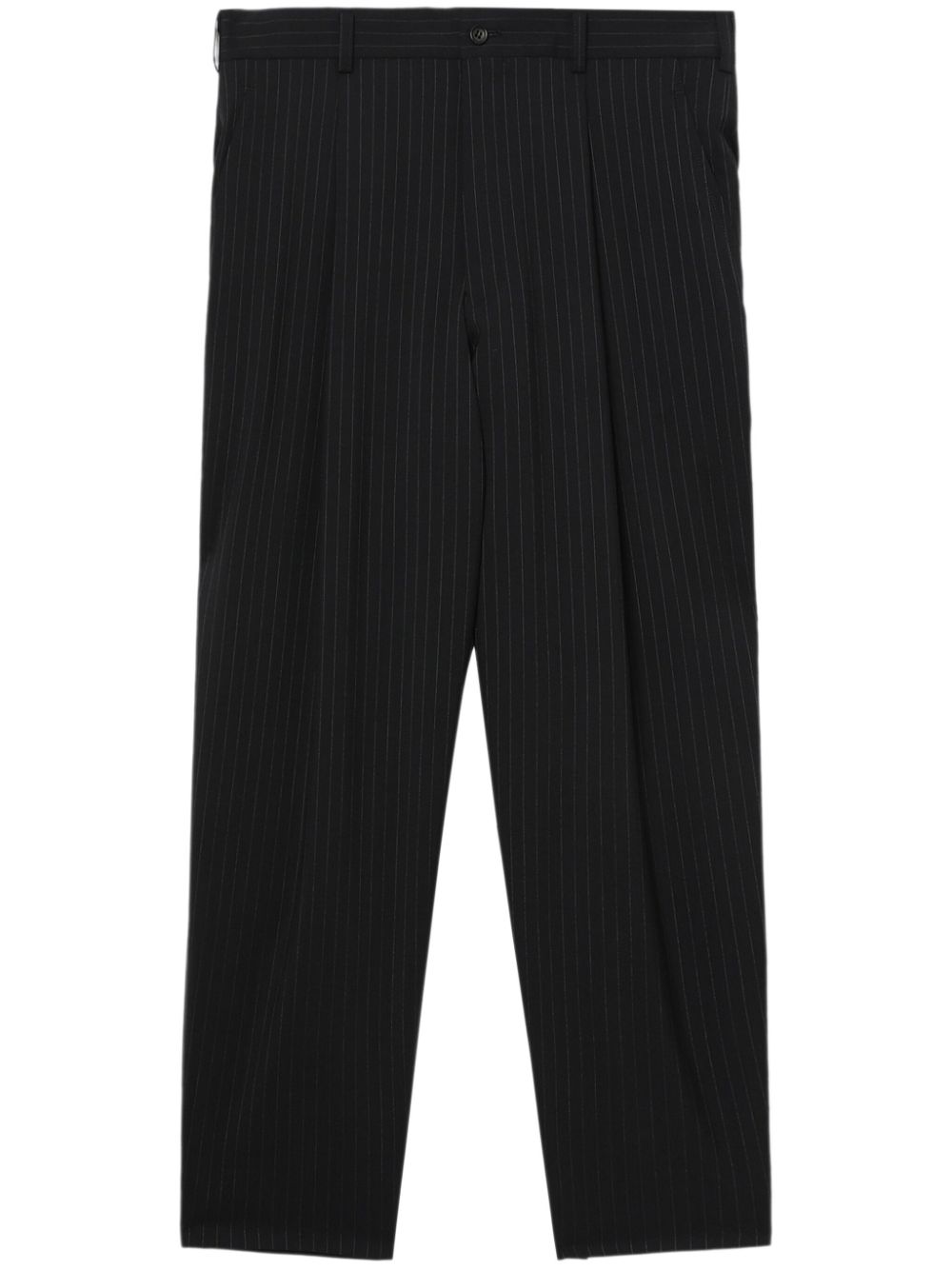 Pinstriped wool tailored trousers - Grey