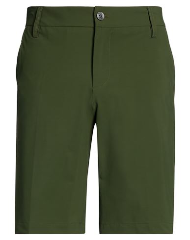 Man Shorts & Bermuda Shorts Military green Size XL Polyamide, Elastane