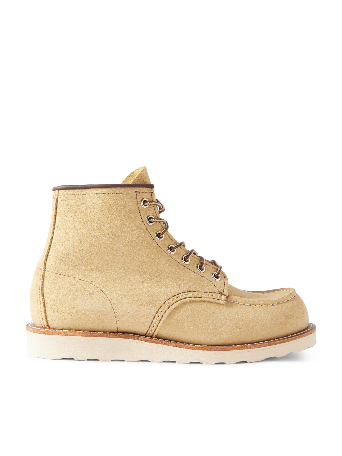 8833 Classic Moc Brushed-Leather Lace-Up Boots