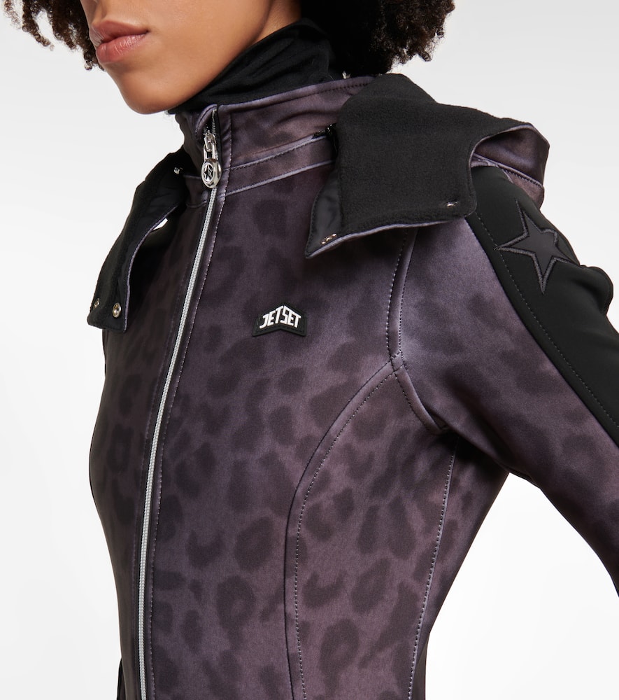 Magic Ghoster leopard-print ski suit