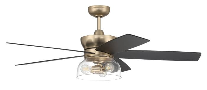Craftmade Gibson 3-Light Ceiling Fan with Blades Included in Satin Bra