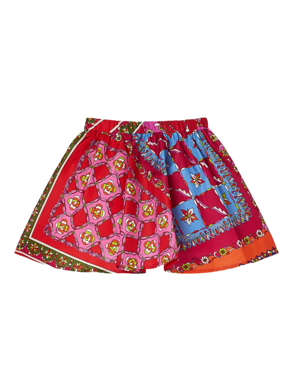 Festa-print skirt - Red