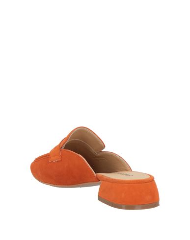 Woman Mules & Clogs Orange Size 8 Leather