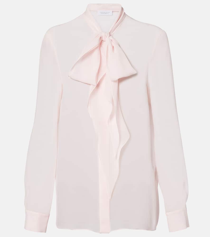 Shildon tie-neck silk blouse