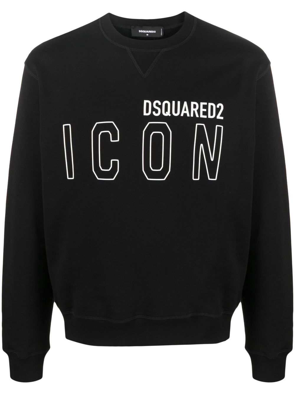 Icon logo-print sweatshirt - Black