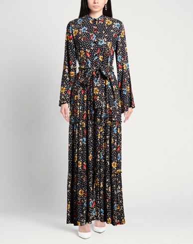 Woman Maxi dress Black Size L Viscose