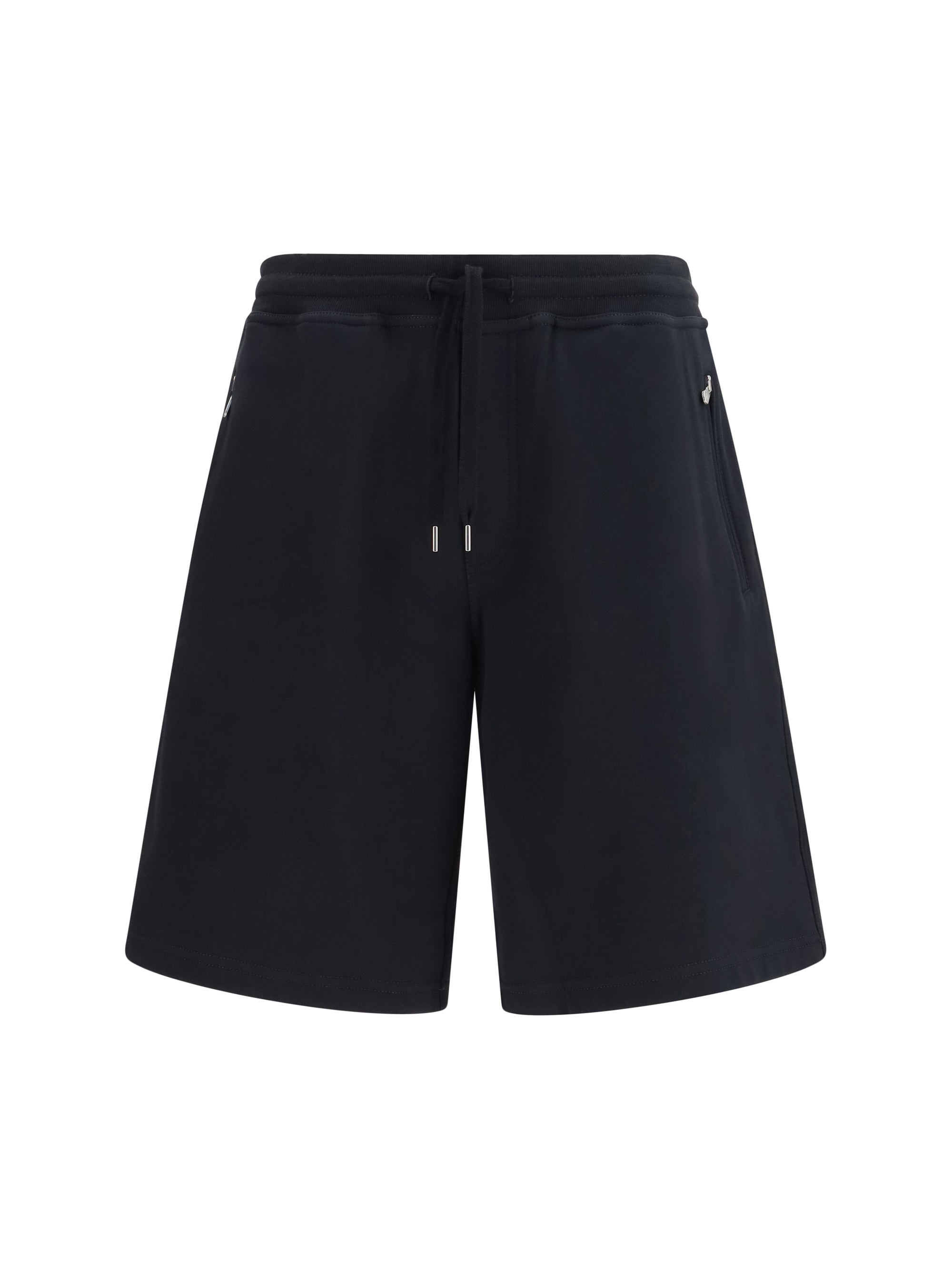 Cotton Jogging Jogger Shorts — Black