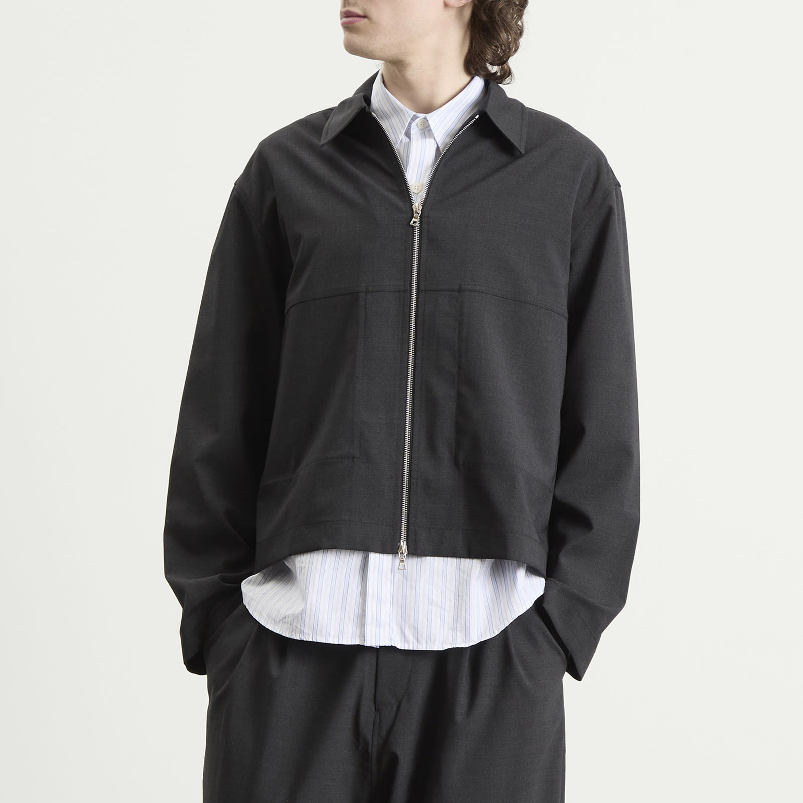 Men's Petrol Jacket in Charcoal