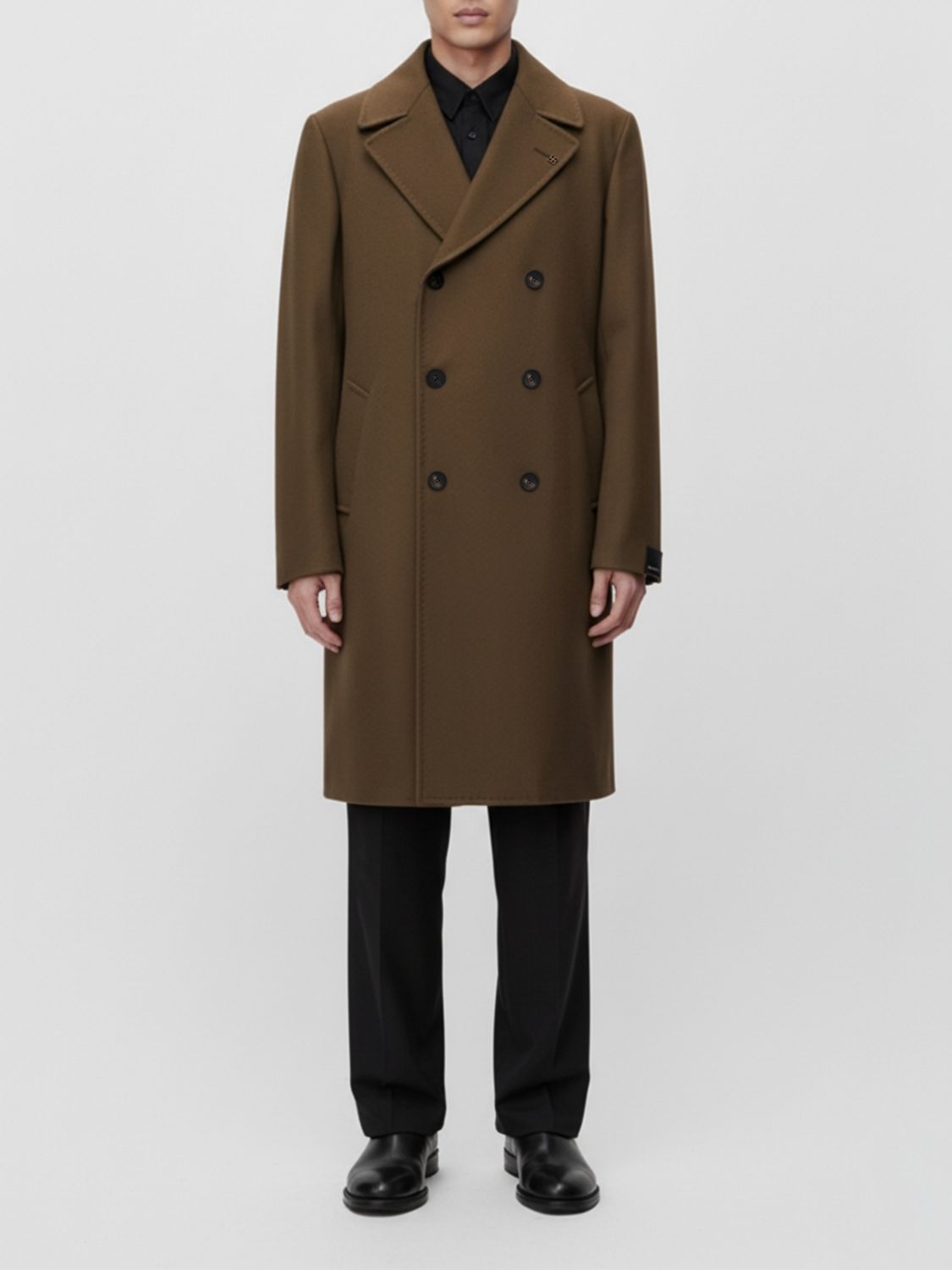 Coat Men color Earth