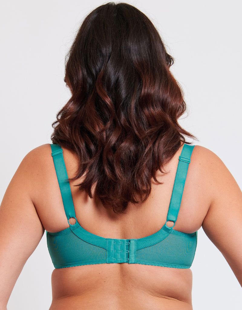 Flirtelle Swirl Balcony Bra Embroidered Underwired Lingerie In Tea