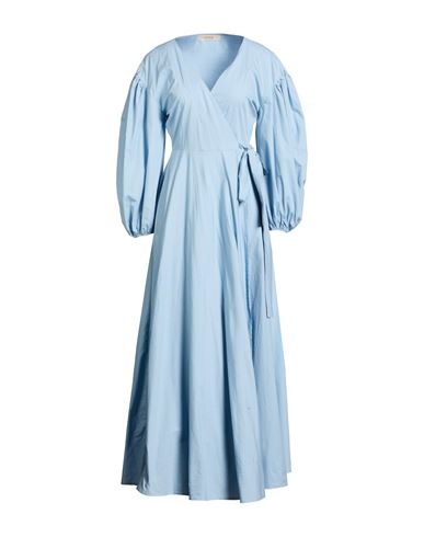 Woman Maxi dress Light blue Size 2 Cotton