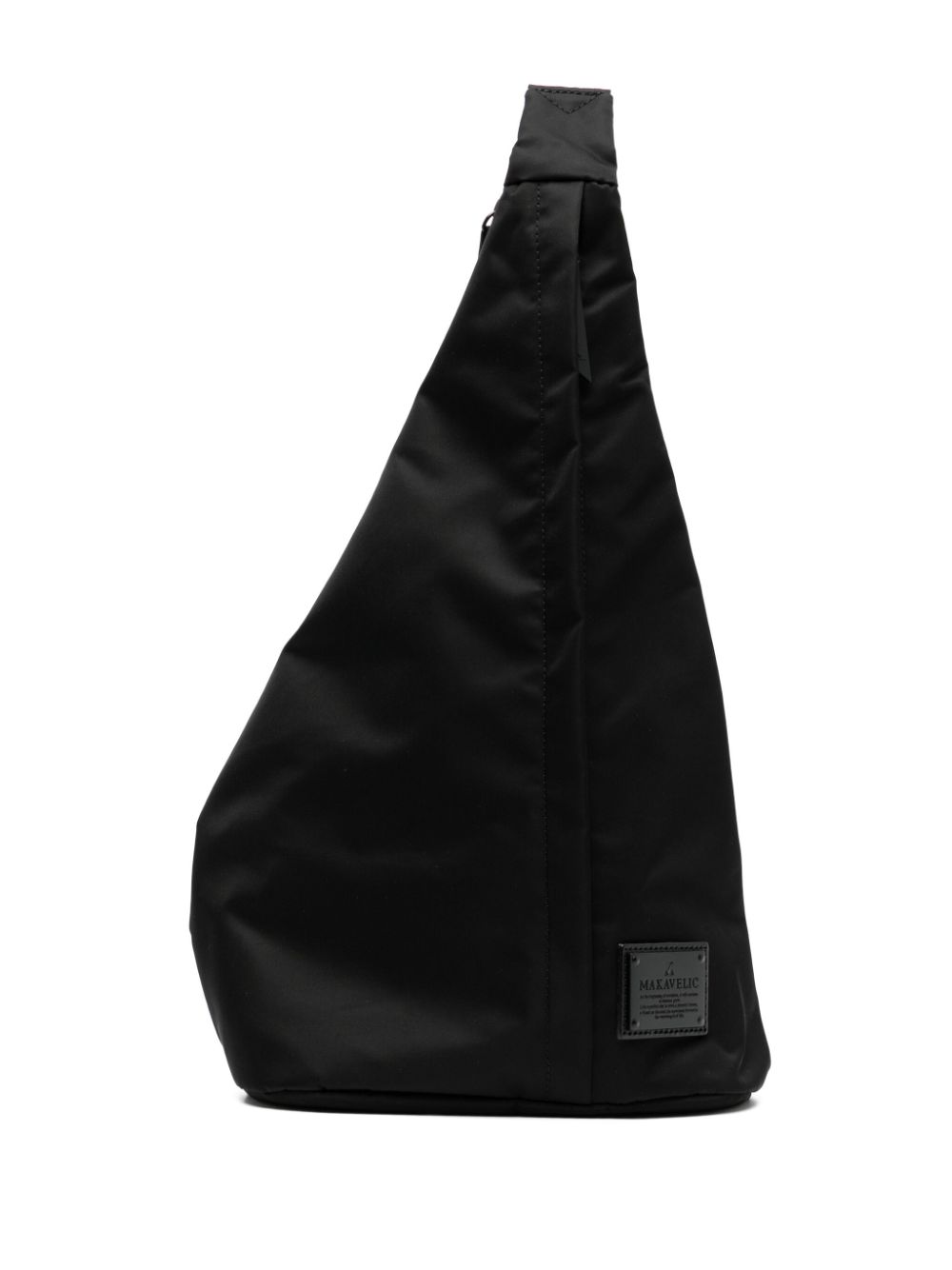 Logo-appliqué belt bag - Black