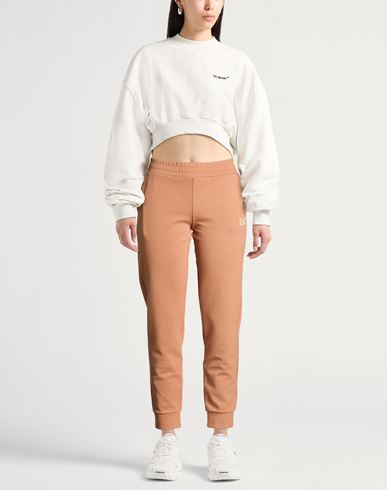 Woman Pants Brown Size L Polyester, Cotton