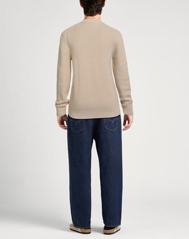 Man Sweater Beige Size M Virgin Wool