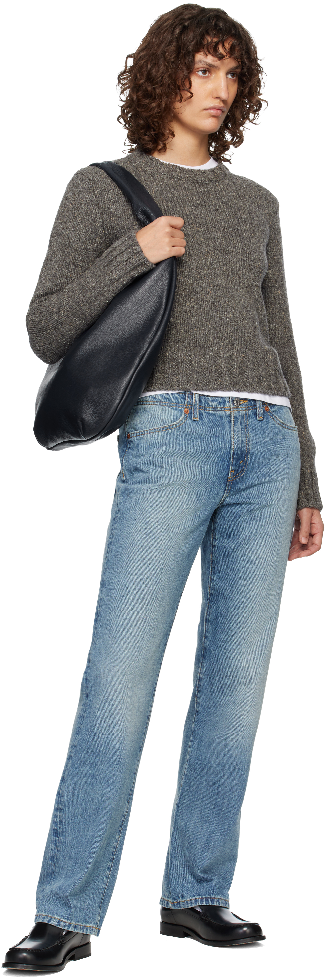 Navy 'Le Neige' Bag