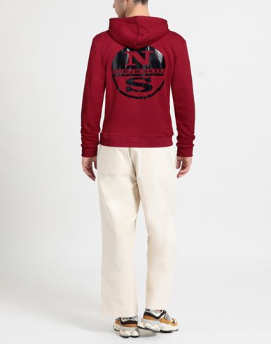 North Sails Man Sweatshirt Tomato red Size L Cotton, Polyester