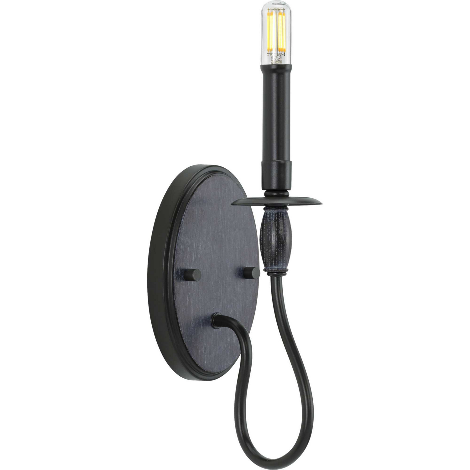 Black One Light Wall Bracket from the Durrell Collection