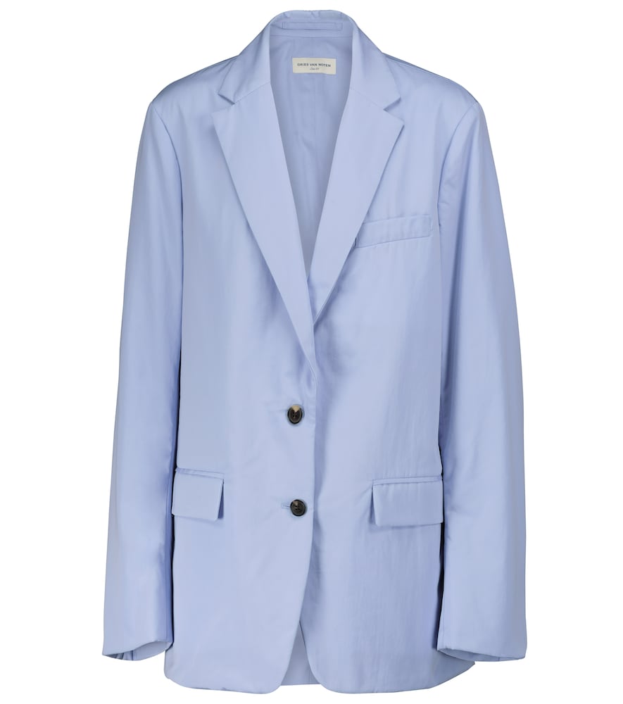 Cotton poplin blazer