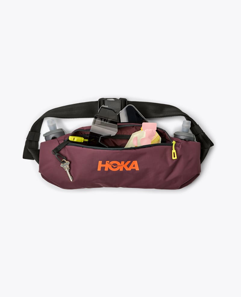 Hoka Hip Pack 2.5L Hiking Shoes in Black Cherry