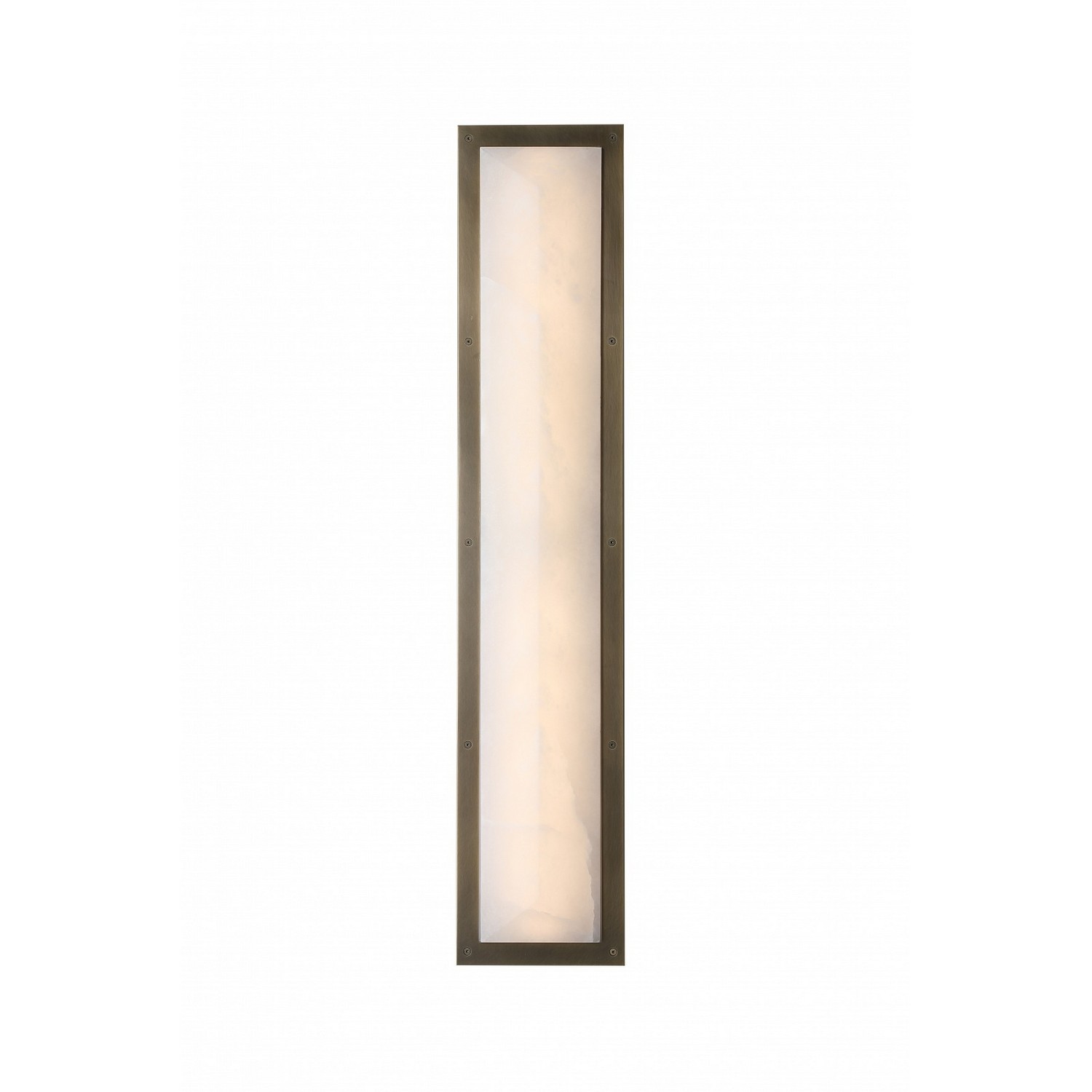 Alabaster Aged Brass LED Wall Sconce from the Sedona Collection