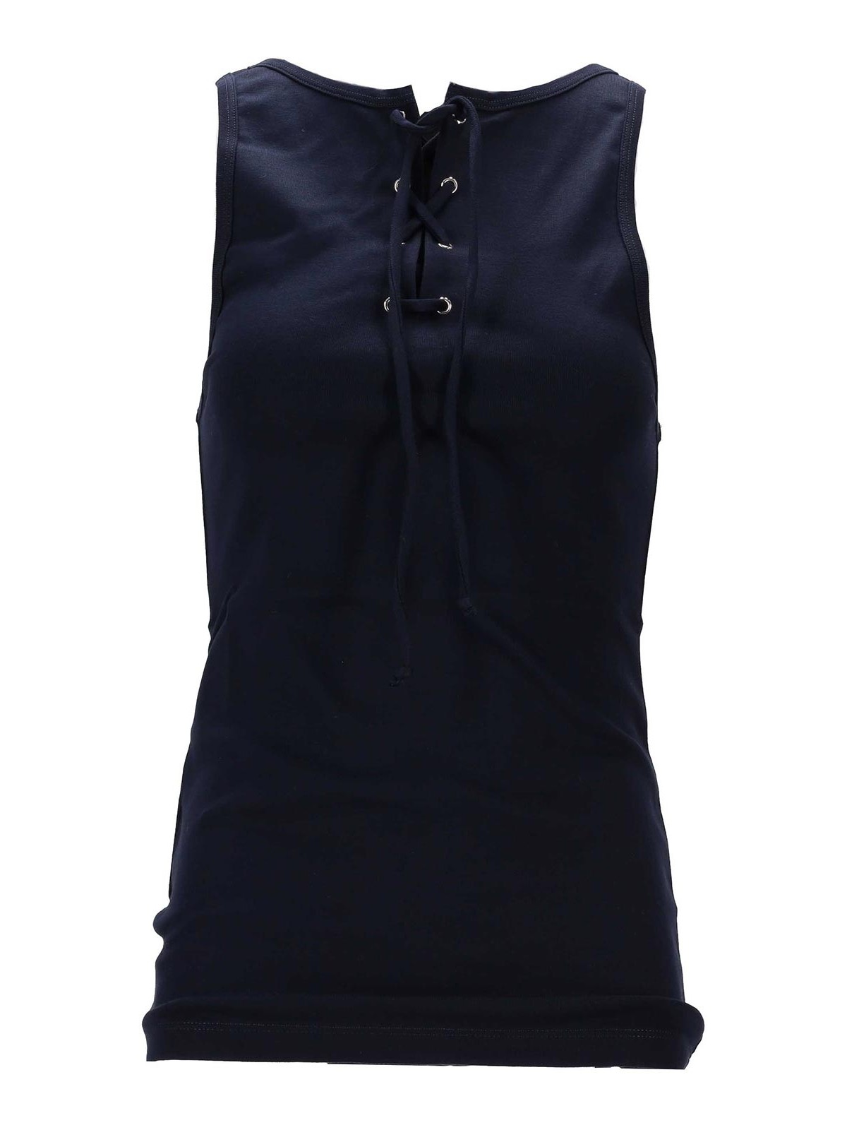 Navy Blue Cotton Tank Top
