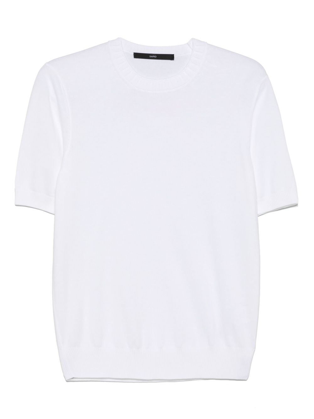 SAPIO cotton knitted top - White