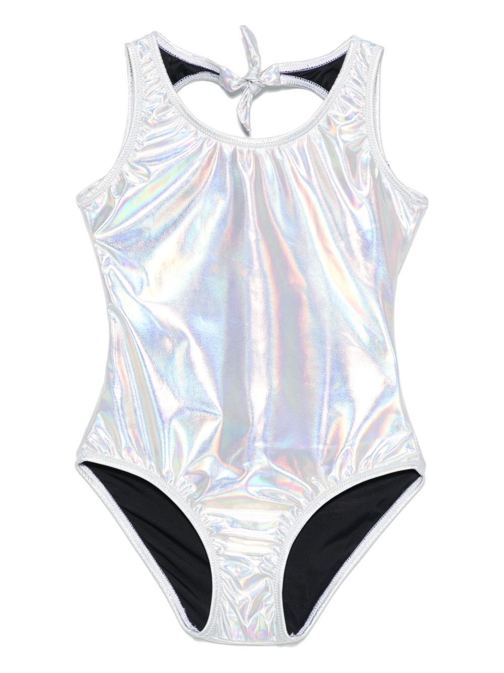 Andorine iridescent-effect swimsuit - Silver