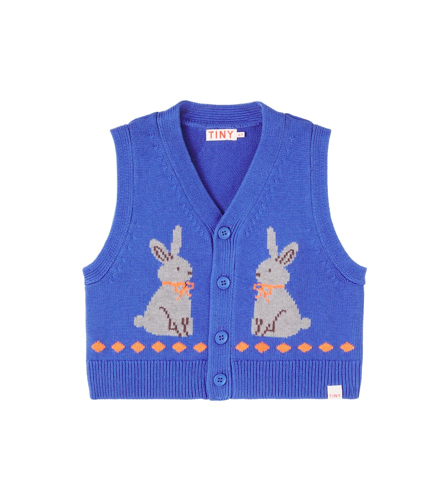 Rabbits cotton and wool sweater vest